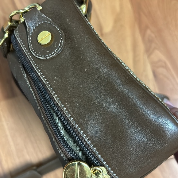 Borbonese Redwall Quail Pattern 2 Way Mini Shoulder Bag Handbag - Picture 14 of 16